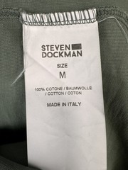 STEVEN DOCKMAN Green Big Dollars Print Short Sleeve Italian T-Shirt Sz M