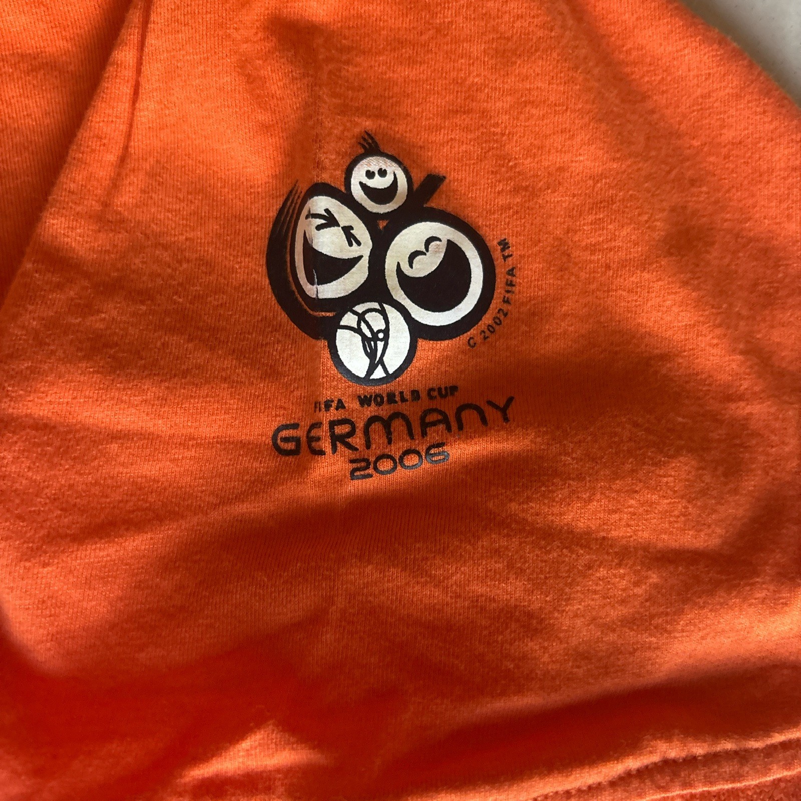 FIFA World Cup Germany 2006 Mens M orange Graphic T-Shirt Official Merch gallery