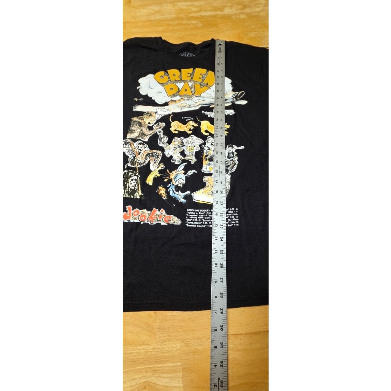 Green Day Dookie Graphic Tee Black Mens L NWOT 90s Punk Rock Band Album T-Shirt gallery