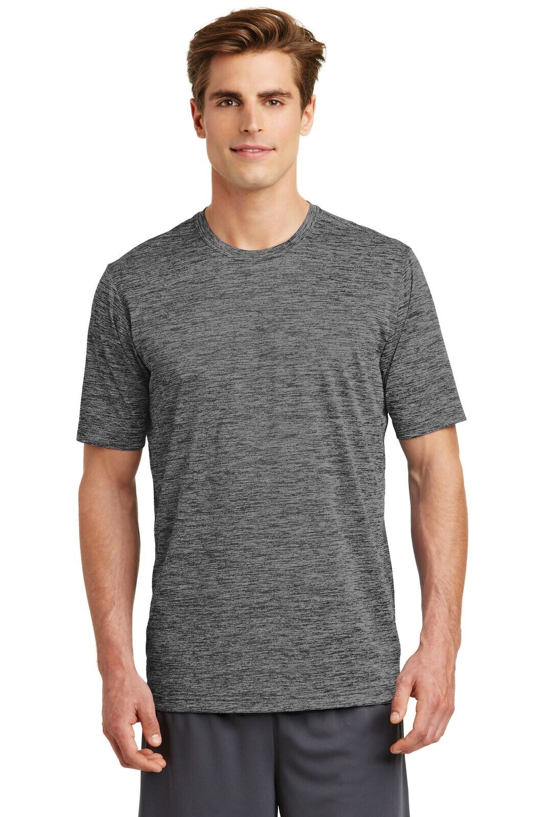 Sport-Tek ST390 Mens Short Sleeve PosiCharge Electric Heather Crew Neck T-Shirt gallery