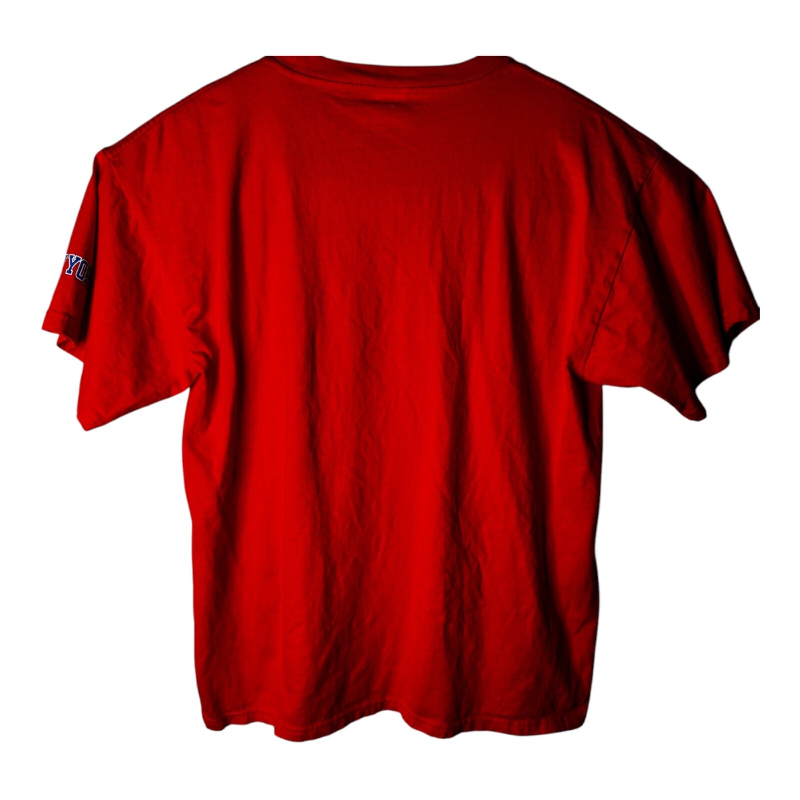 Kenya Size Large T- Shirt Bronx New York #Knickstape Orange Crew Neck Tee . gallery