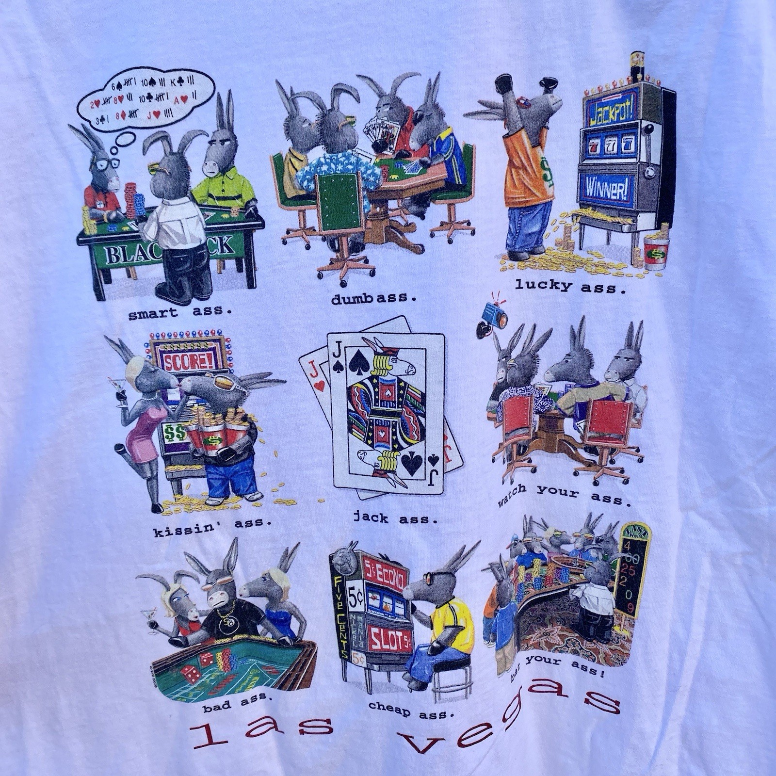 Vintage Las Vegas shirt XL Humor Funny Novelty Tee 2002 gallery