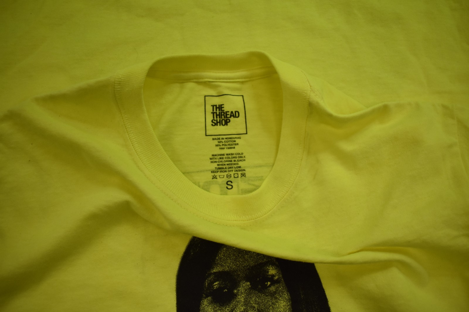 The Thread Shop Mens Jazmine Sullivan Neon Yellow Photo Shirt New Small gallery