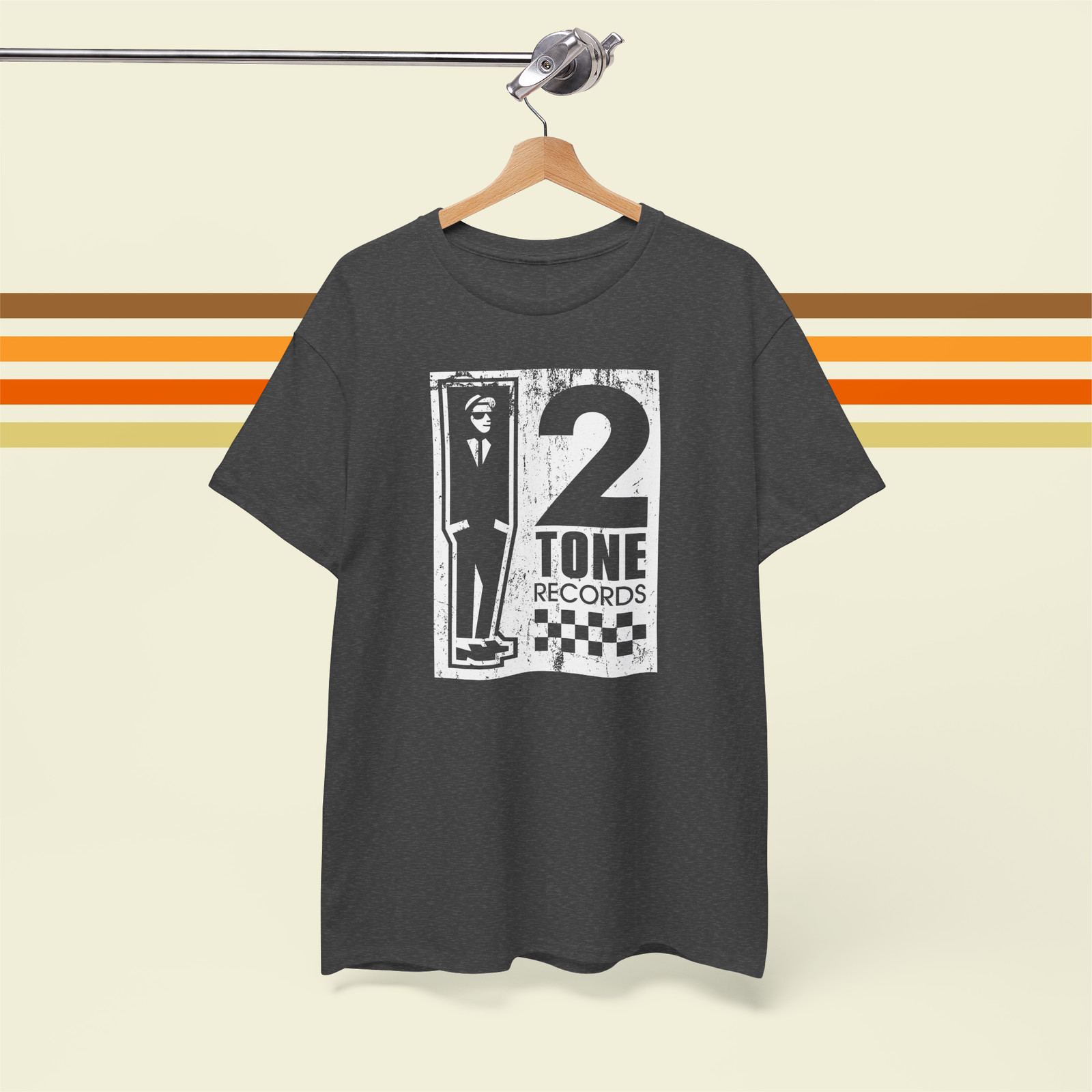 2 Tone Records Vintage 80's Vinyl Record Label Premium Unisex T-Shirt gallery