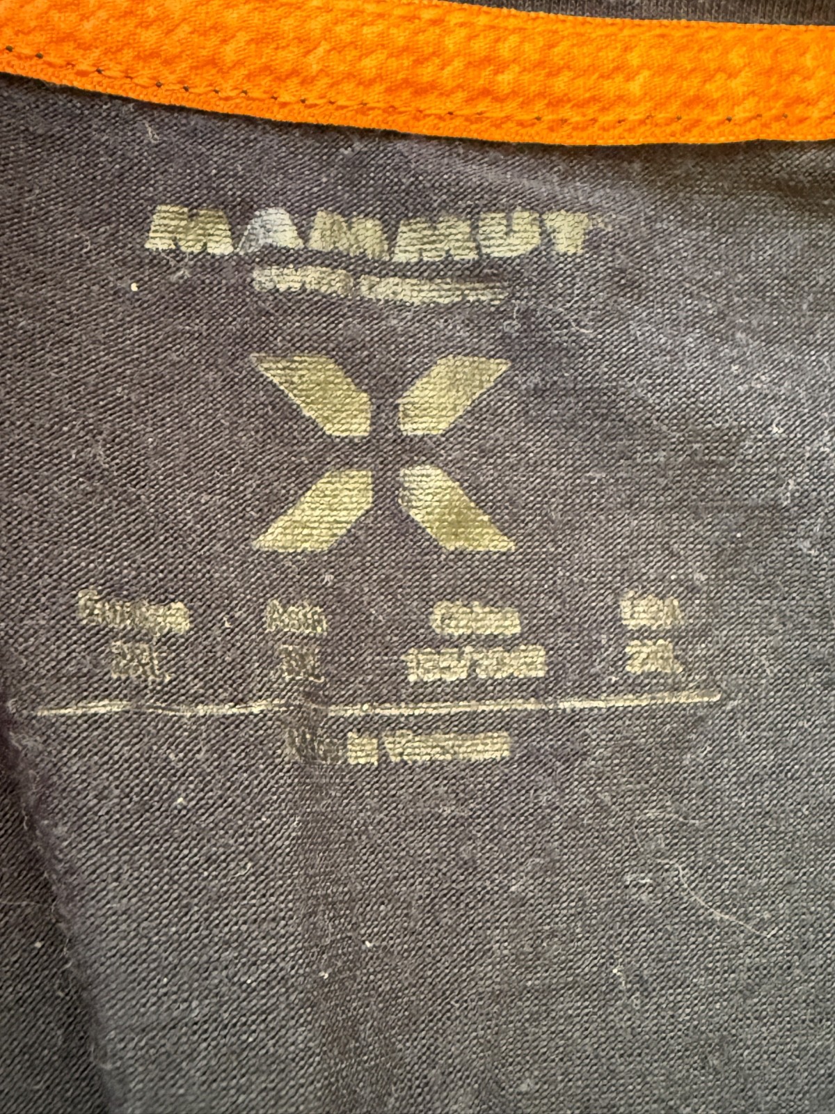 Mammut Alvra T Shirt Size 2XL Short Sleeve Merino Wool Blend Navy Blue GR3117 gallery