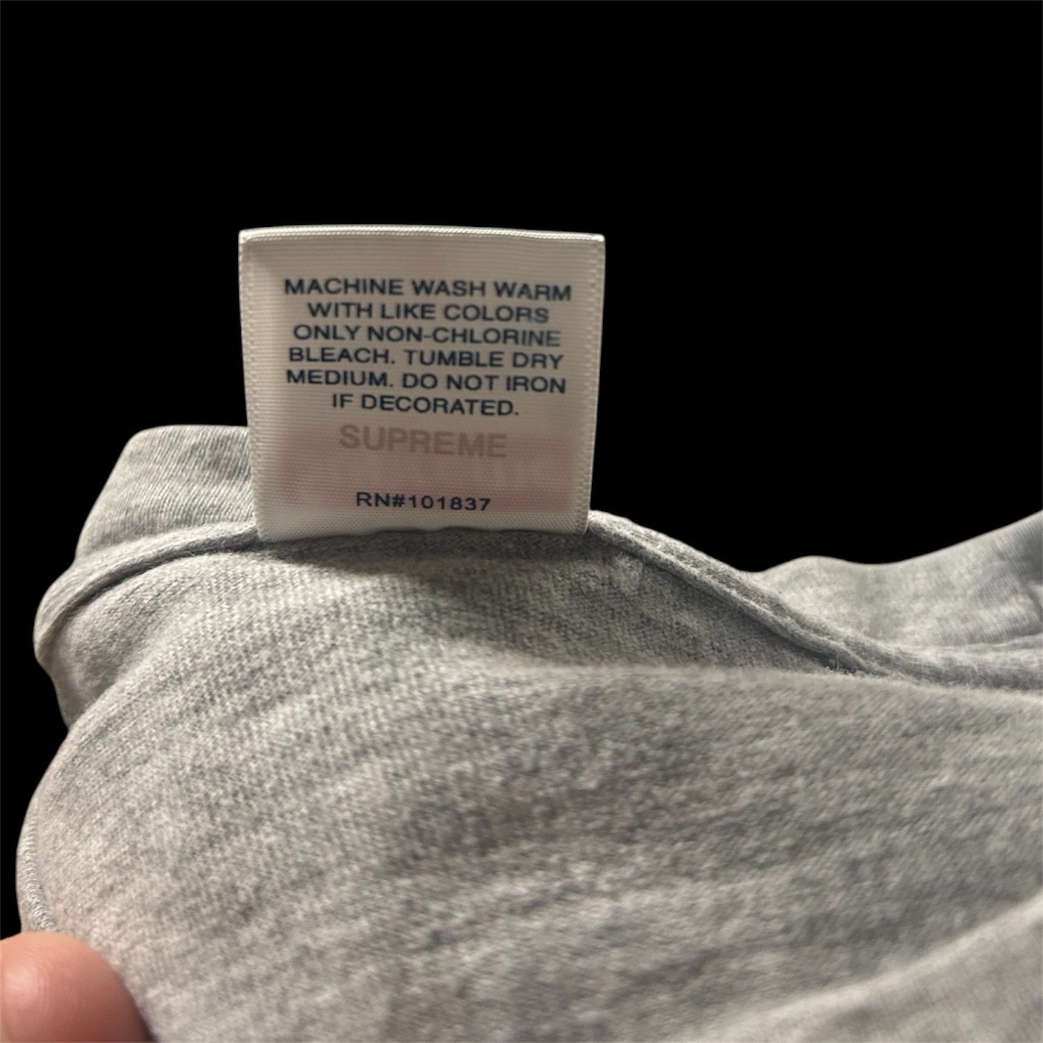 Supreme Heather Gray Box Logo Tee gallery