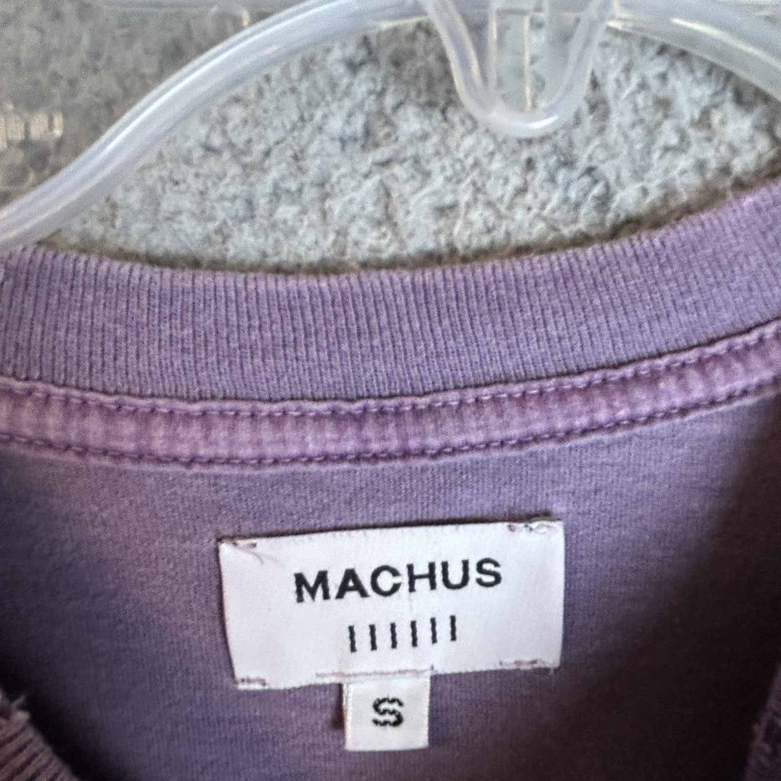 Machus Private Label Vintage Wash Purple T Shirt Size Small / Medium Boxy Pdx gallery