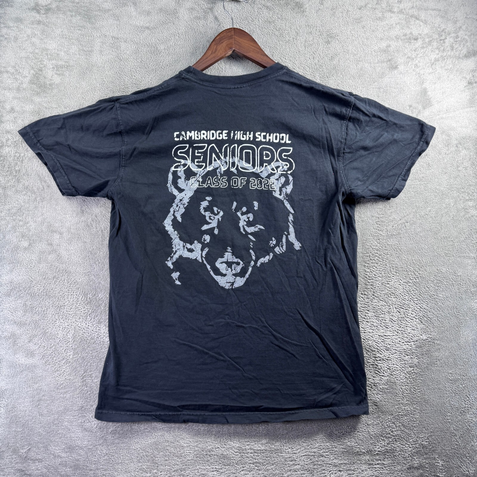 Cambridge High School Class Of 2022 Seniors Black T-Shirt Medium M Comfort Color gallery