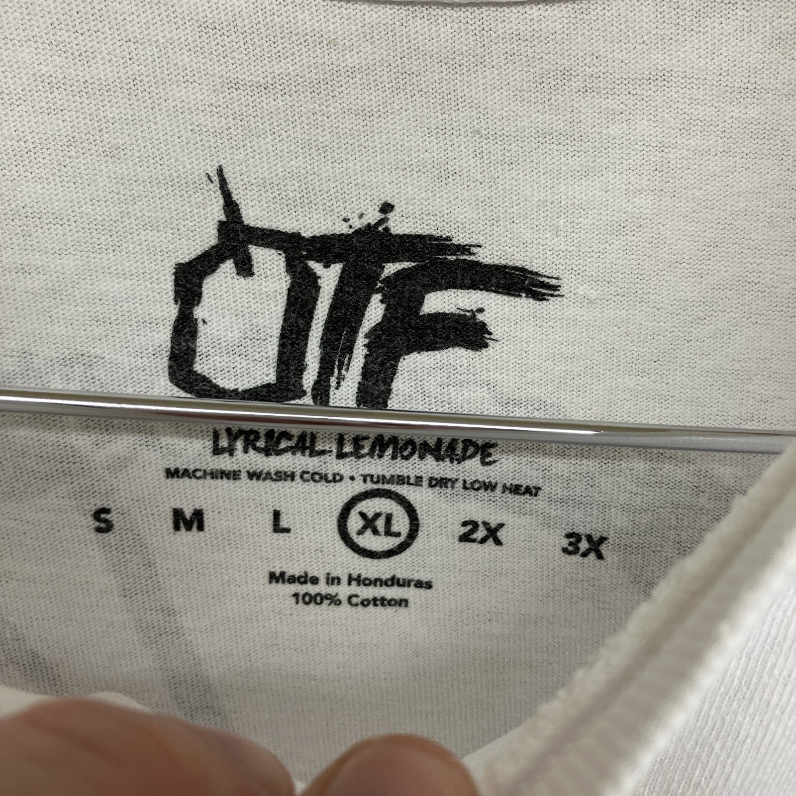 Y2K Lyrical Lemonade X OTF White Graphic T Shirt Size XL Rare Rap Tee Hip Hop gallery