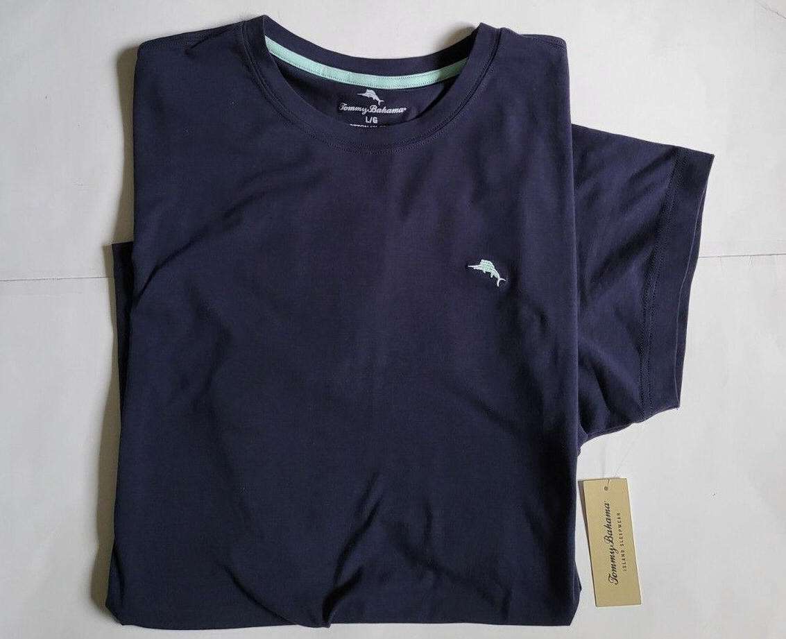 Tommy Bahama Mens Crew neck T-shirt Short sleeve Lounge shirt M L XL Blue Green gallery