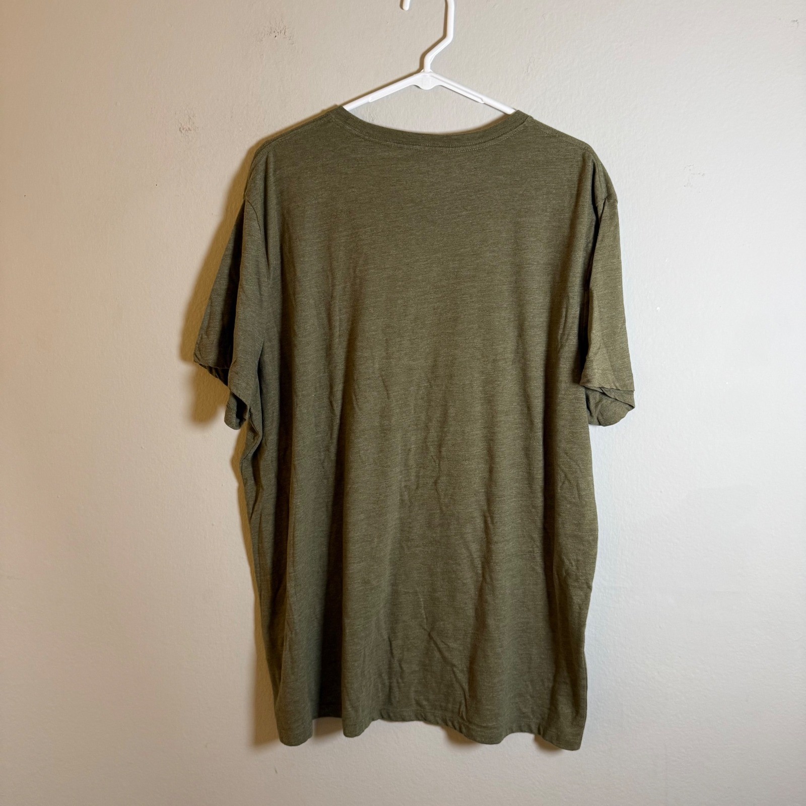 Lucky Brand Mens XXL Olive Green Heathered American To The Core Graphic T-Shirt gallery