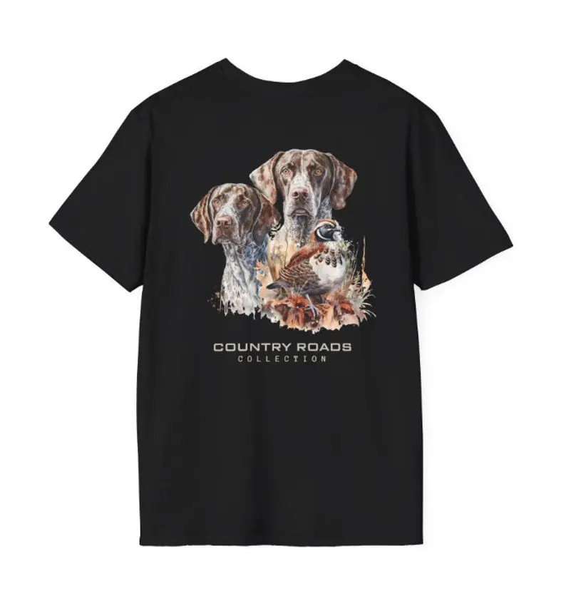 Quail Hunting Bird T-Shirt Men Women Vintage Graphic Cotton Outdoor Gift Tee
