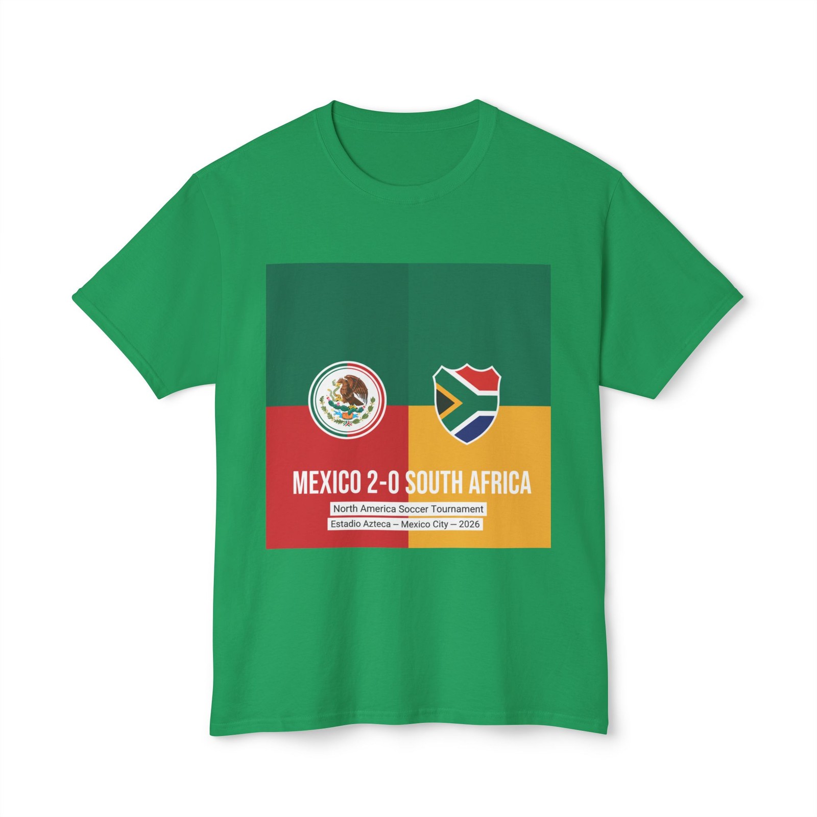 Mexico vs South Africa Soccer Score T-Shirt | 2-0 Match Design