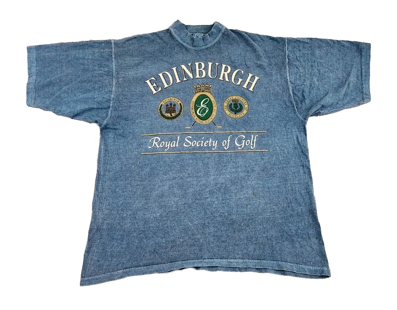 VINTAGE Galt Sand Edinburgh Shirt Mens XXL 2XL Royal Society Of Golf Adult A20 gallery