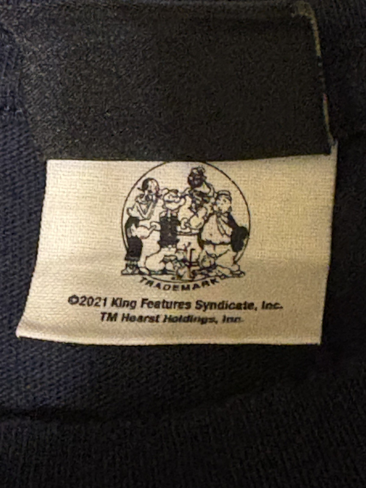 Filson Popeye T-Shirt Made In USA Size M Black Short Sleeve gallery