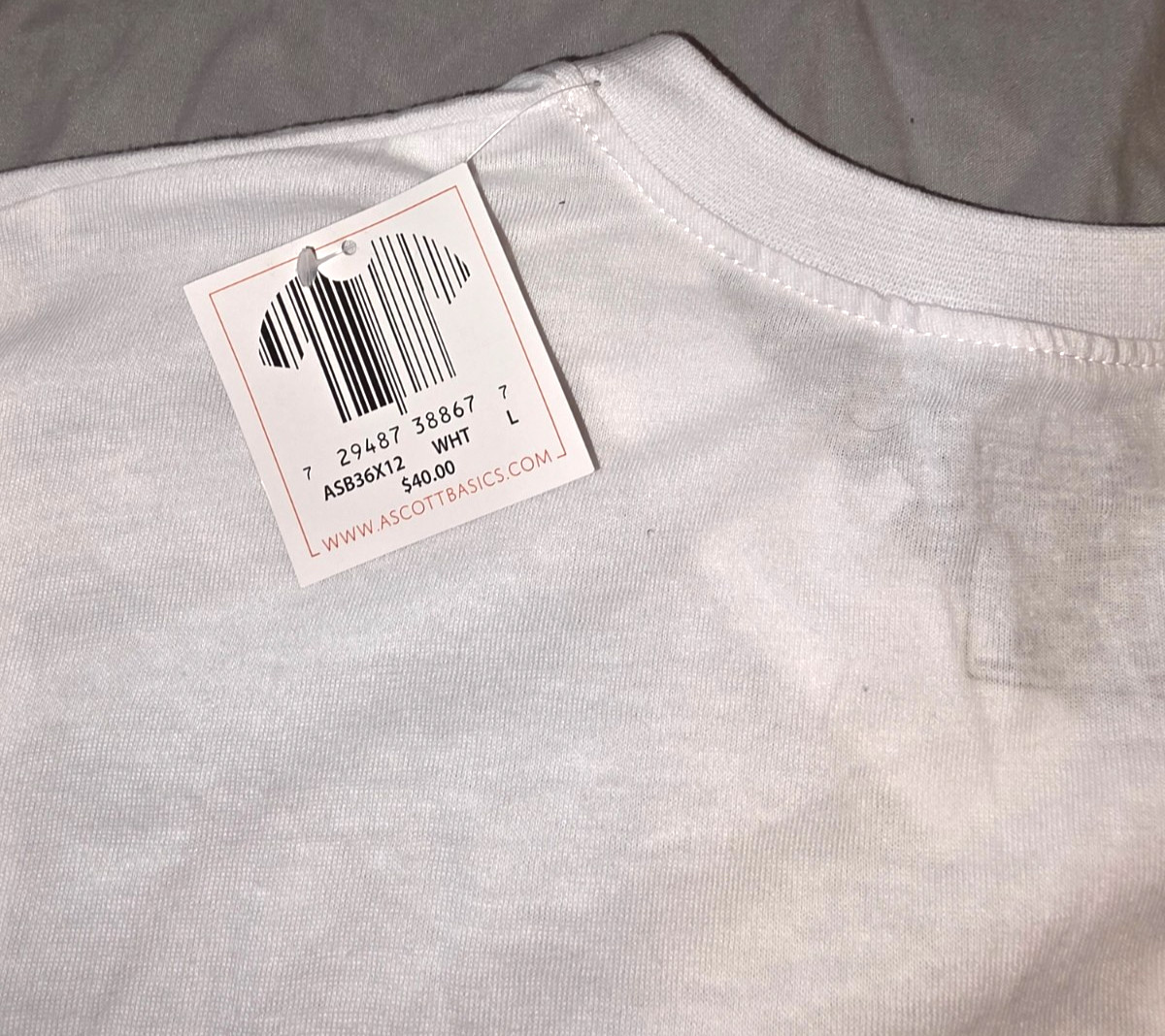 Andrew Scott Kids Sz. Large white V-neck under/outerwear T-shirt MSRP $40 NEW gallery