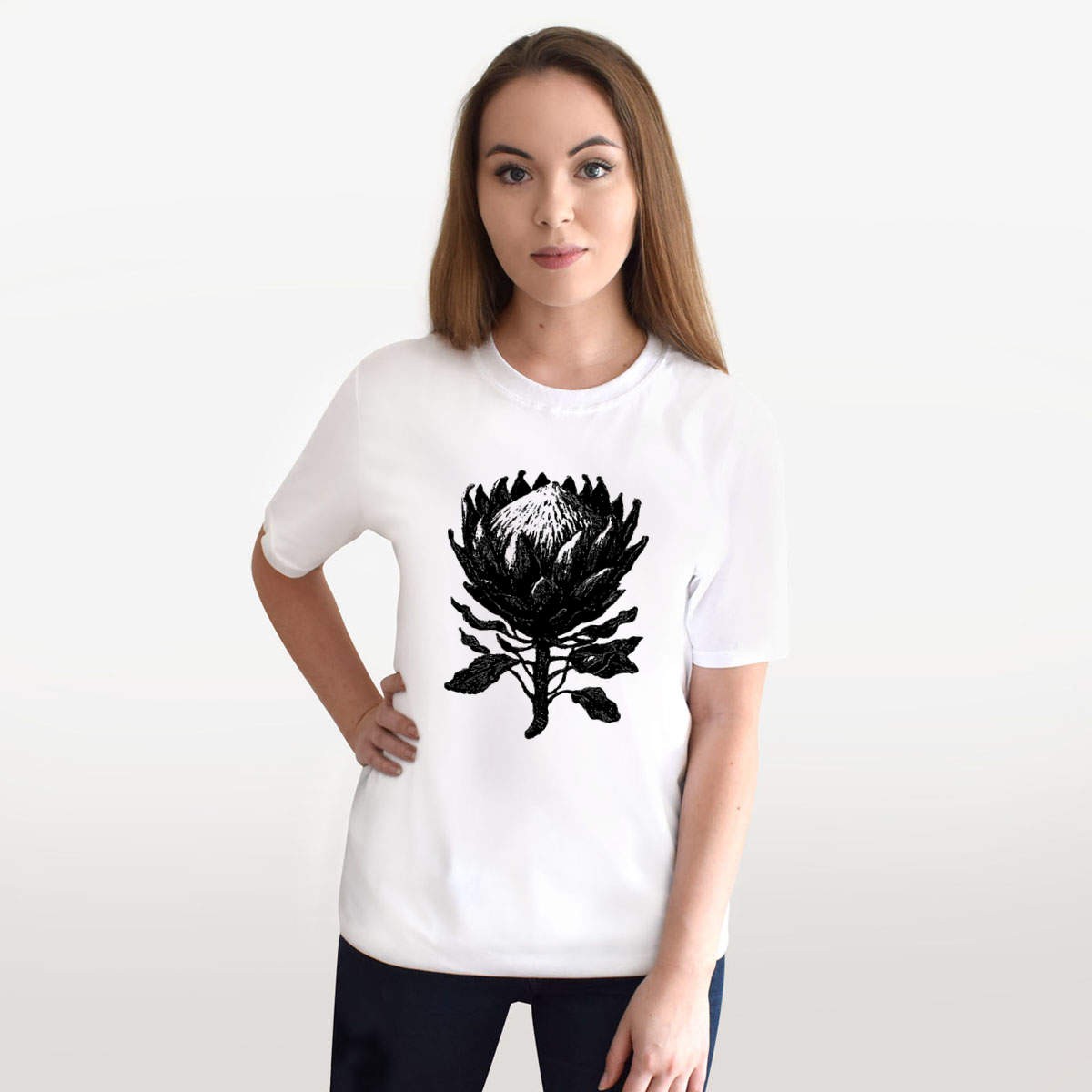 'Botanical King Protea Flower' Unisex T-Shirt - 100% Cotton (S-XXL) (TA062197) gallery
