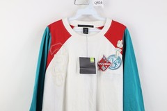 Deadstock Vtg 90s Marithe Francois Girbaud Mens 2XL XXL Torch Ringer T-Shirt