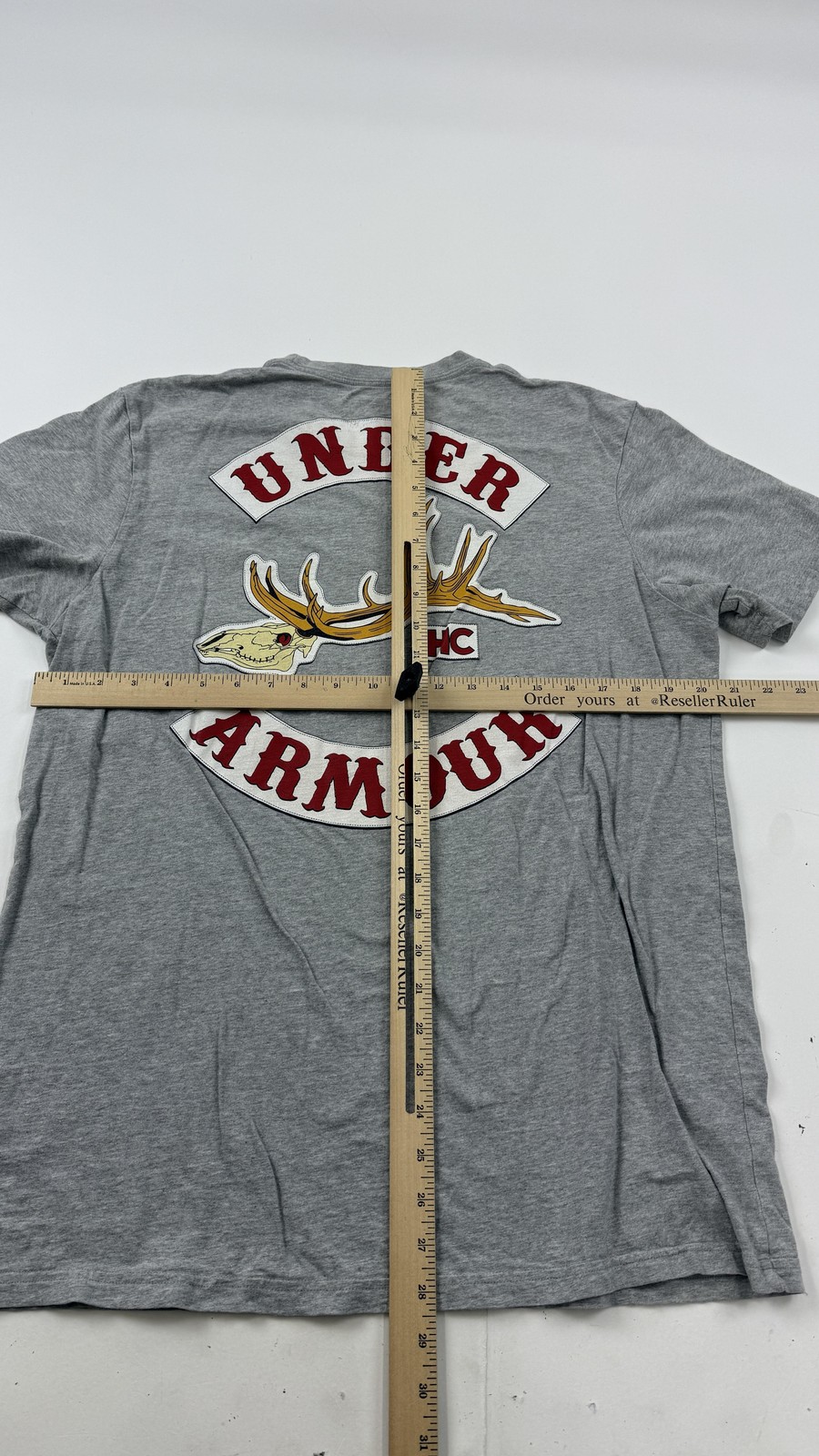 Under Armour Shirt Mens Medium Gray Deer Antler HC Graphic Tee Hunting Outdoor gallery