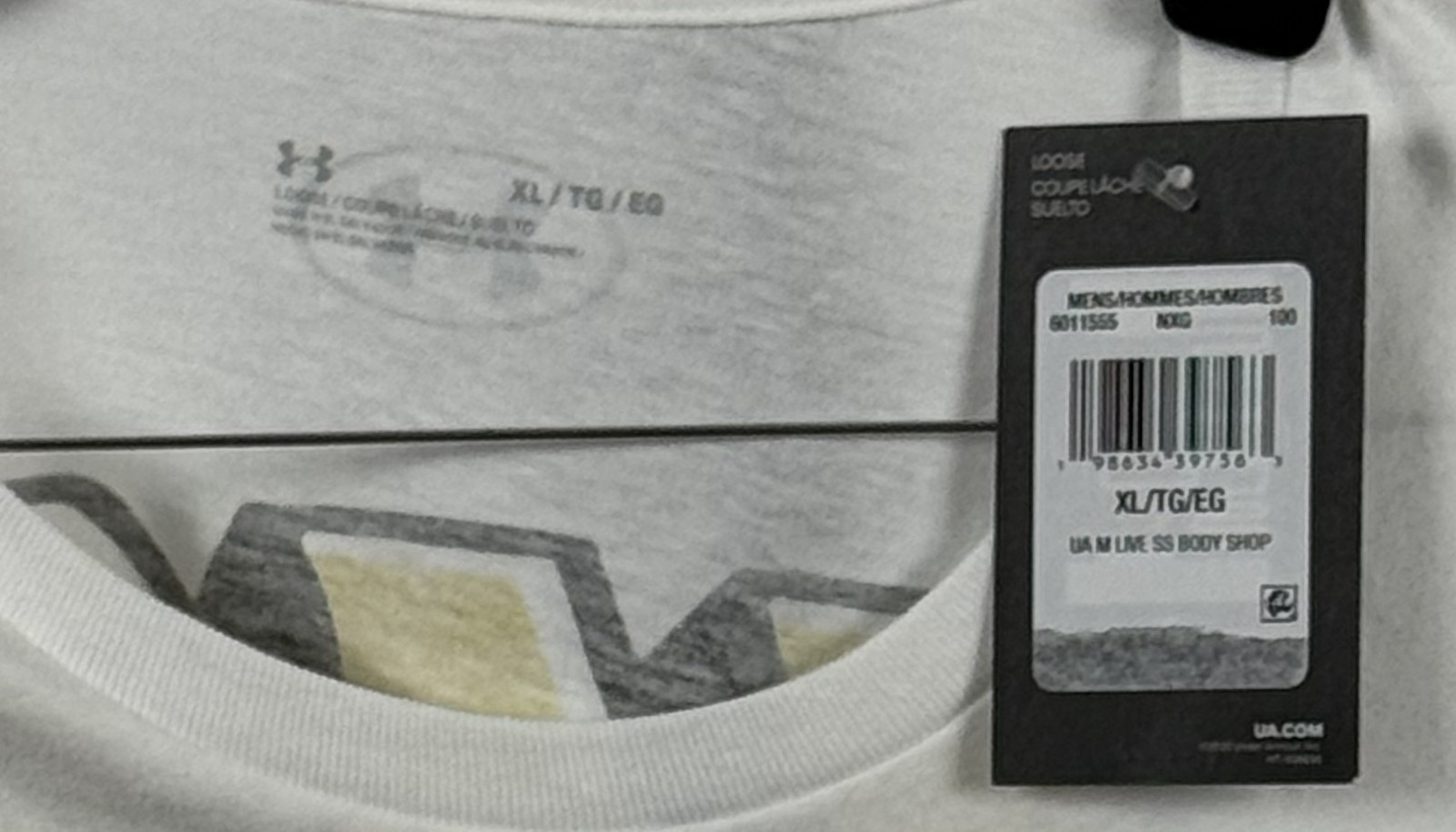 Under Armour UA Body Shop Men’s White Graphic T-Shirt Size XL NWT gallery
