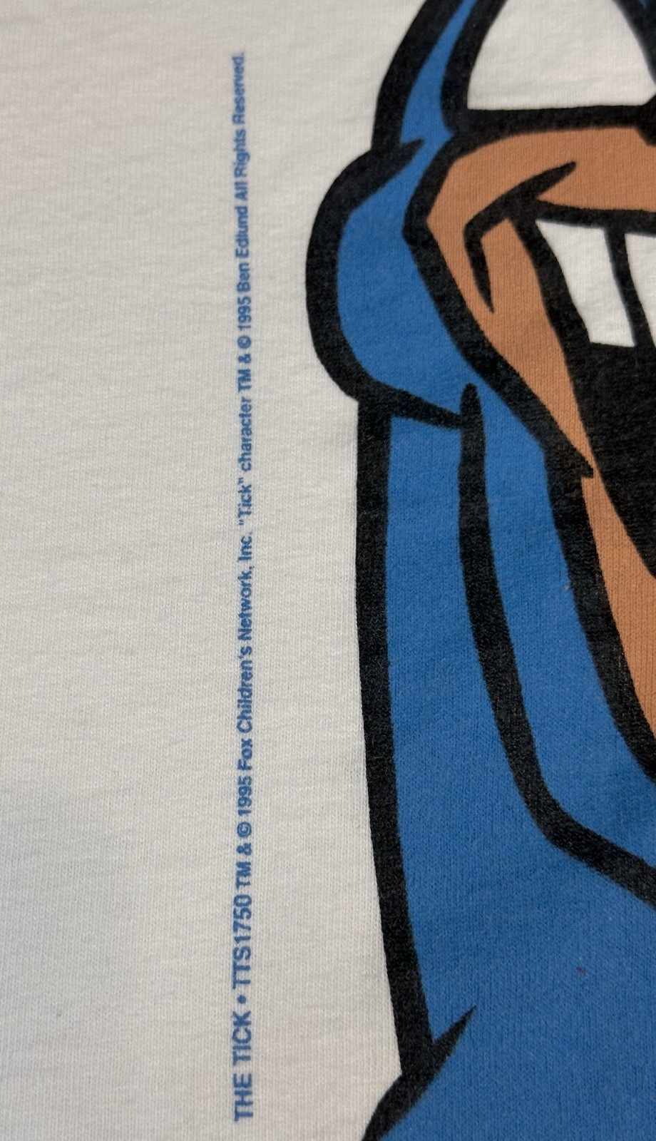 Vtg 1995 The Tick T Shirt XL Fox Kids Promo Graphic Tee White gallery