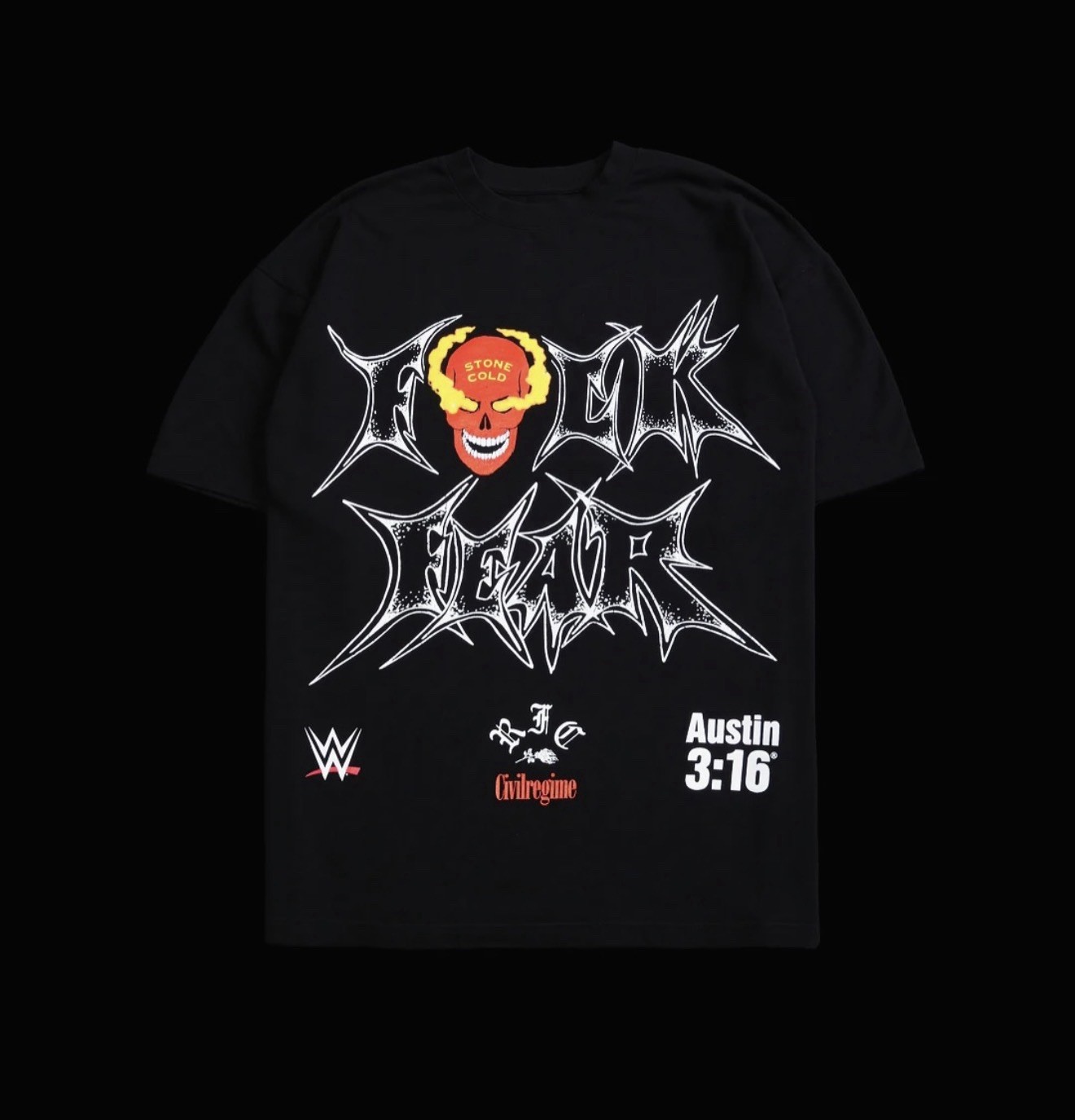 Civil Regime WWE Stone Cold Steve Austin 3:16 Vintage Wash T-Shirt Black XXLarge gallery