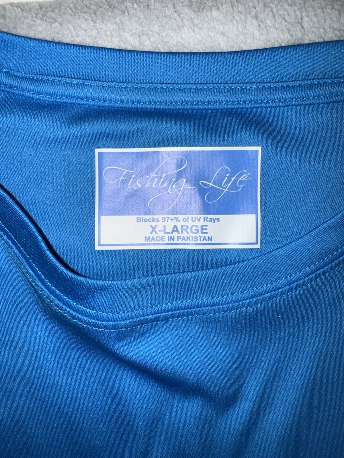 Fishing Life Shirt Men’s XL Blue Fishing Fisherman Long Sleeve Tee Casual gallery