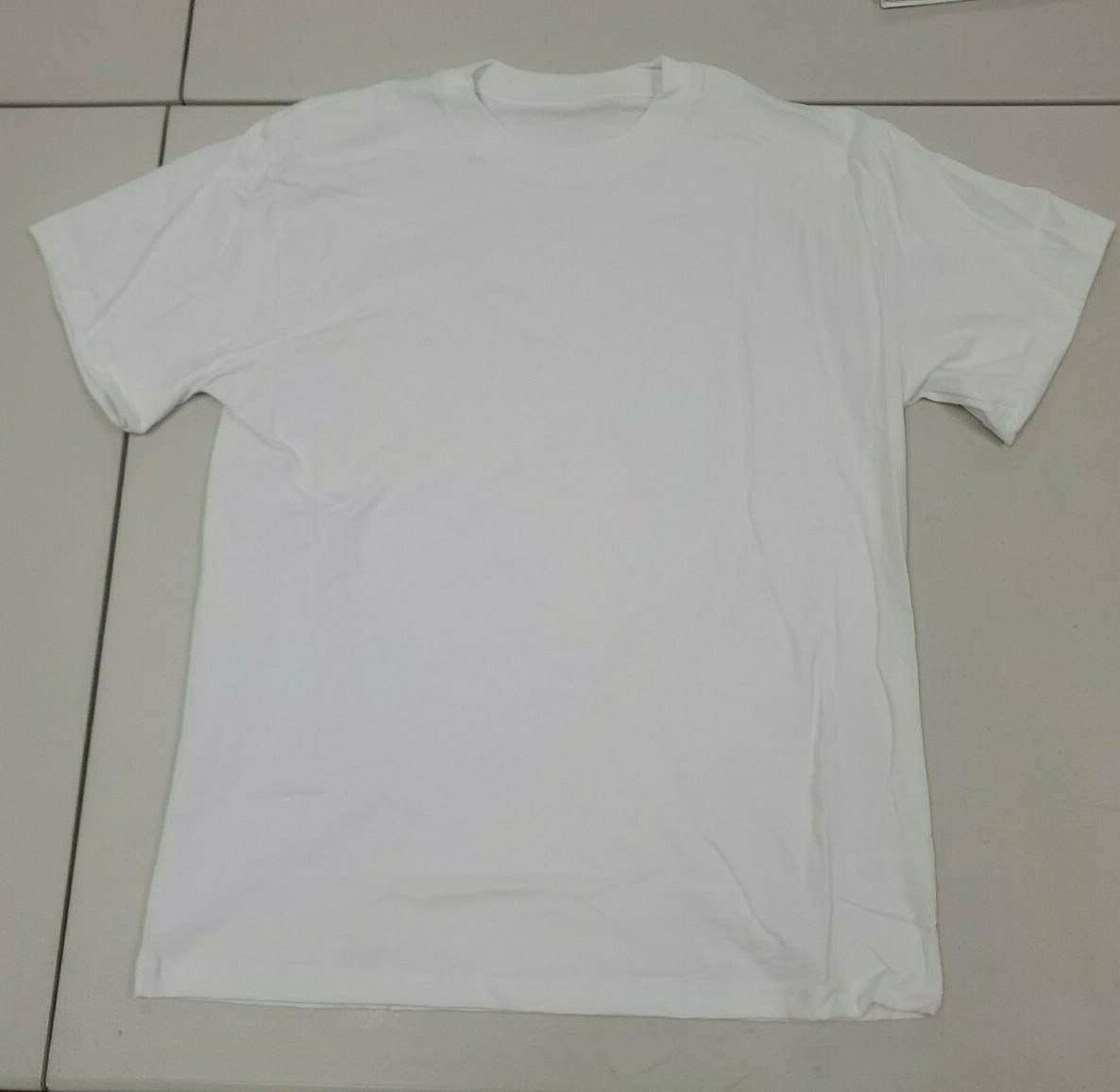 Men's WHITE BLANK T-SHIRT 100% Cotton NEW gallery