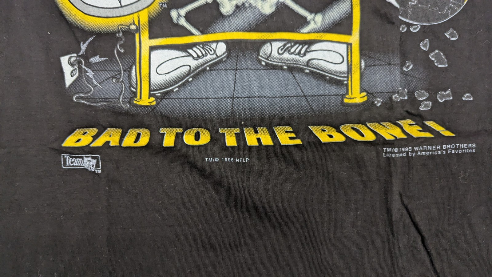 Pittsburgh Steelers Taz T-Shirt Mens L Large New NOS Football Black 1995 NFL gallery