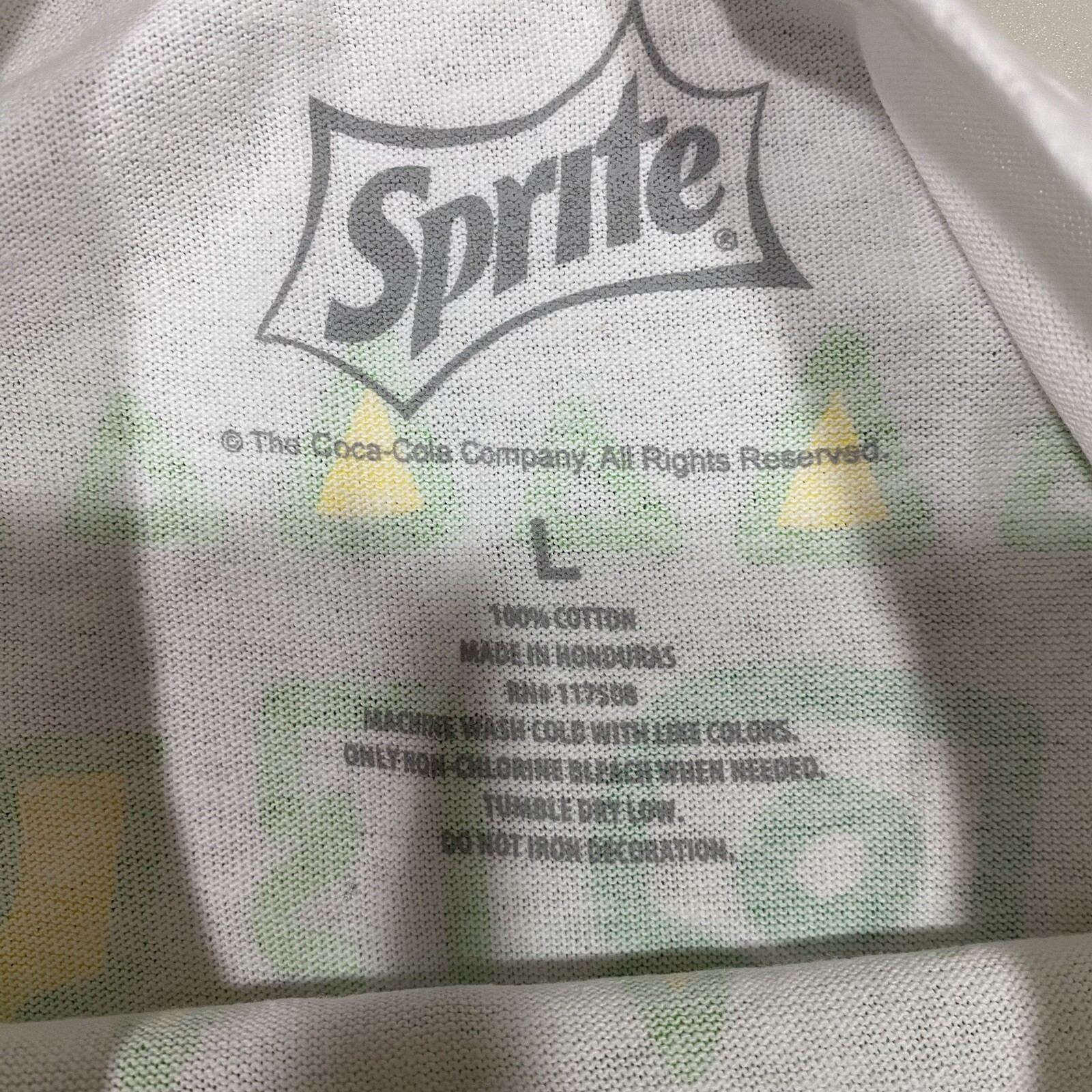 Pop Art SPRITE - 80’s Keith Haring Style Graphic T-Shirt Pink Green Adult Sz: L gallery