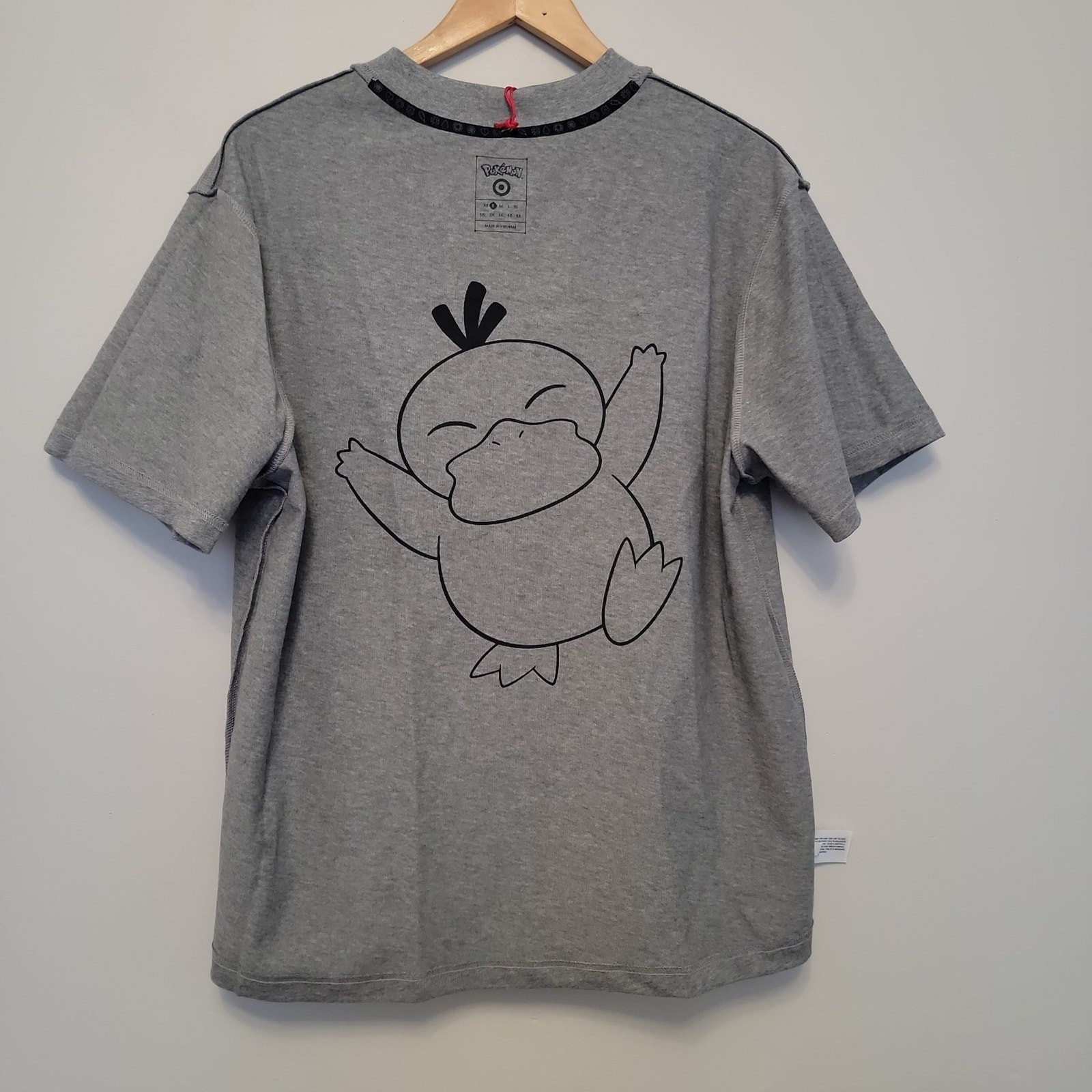 Pokémon x Target Psyduck Adult Trainer Shirt Grey Sz Small gallery