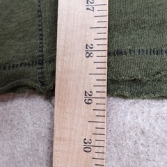 Rag & Bone Mens Shirt Large Green Olive Raw Hem 100% Linen