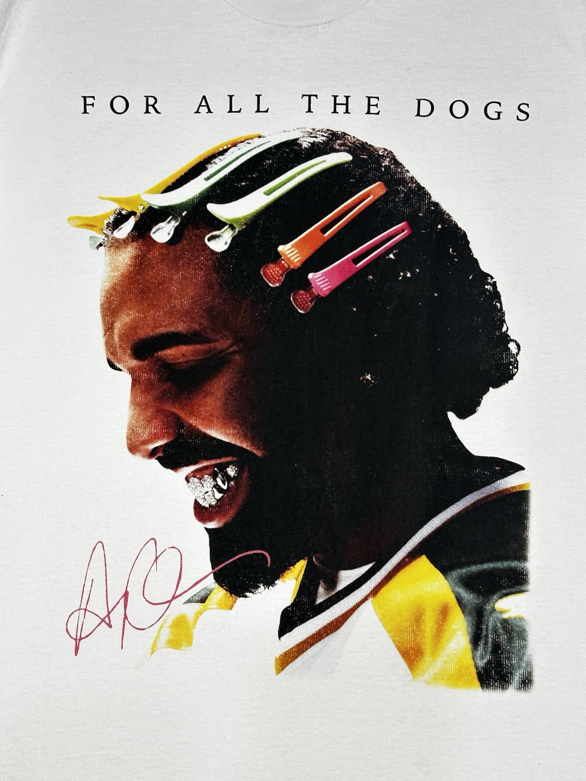Drake For All The Dogs Men’s L Graphic T-Shirt High Street White Made USA gallery