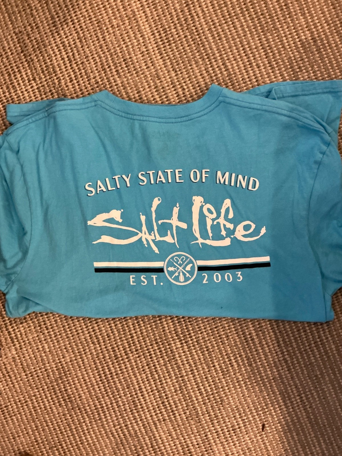 SaltLife Mens TShirt Sky Blue XL gallery