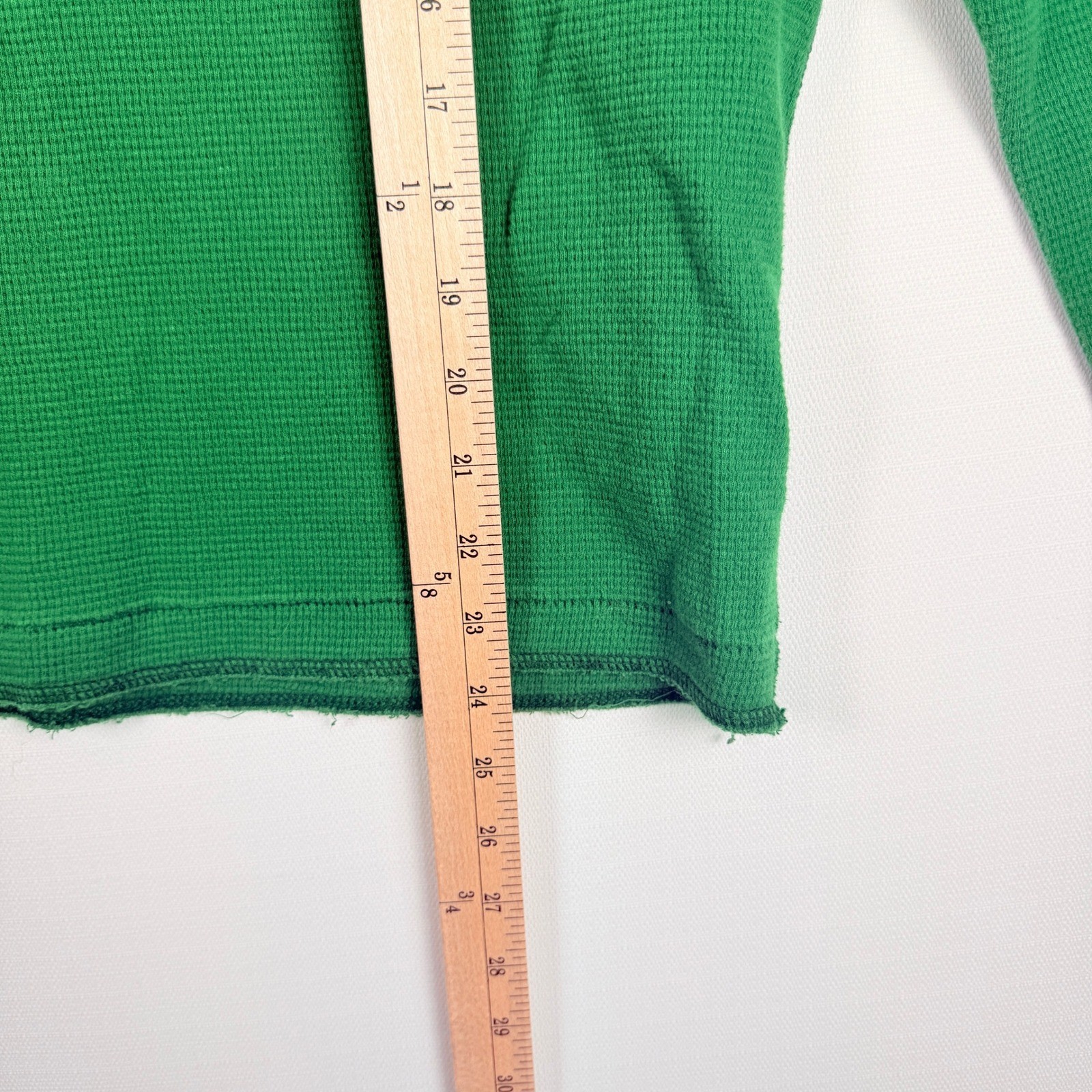 Vtg Y2K Aeropostale Mens Thermal Shirt Large Green Waffle Knit Skater Grunge gallery