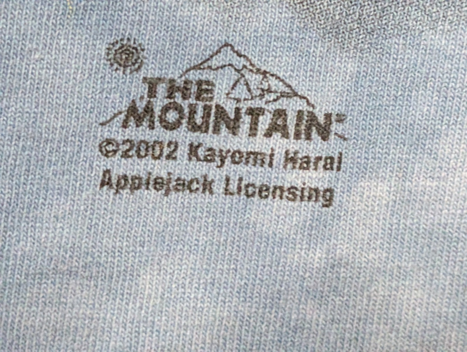 The Mountain Men's T-shirt Vintage Blue Panda In A Pocket Leather Tag XL #4991 gallery