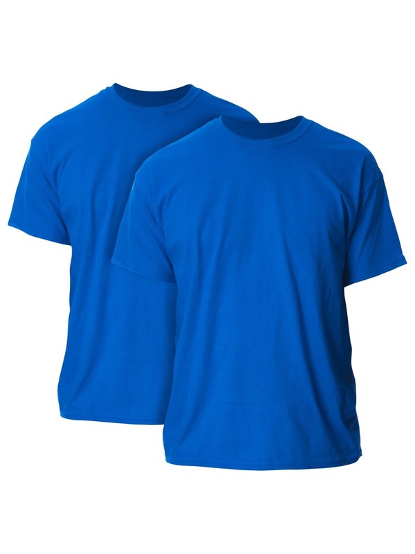 Gildan Mens Ultra Cotton T-Shirt, 2-Pack, Royal, X-Large