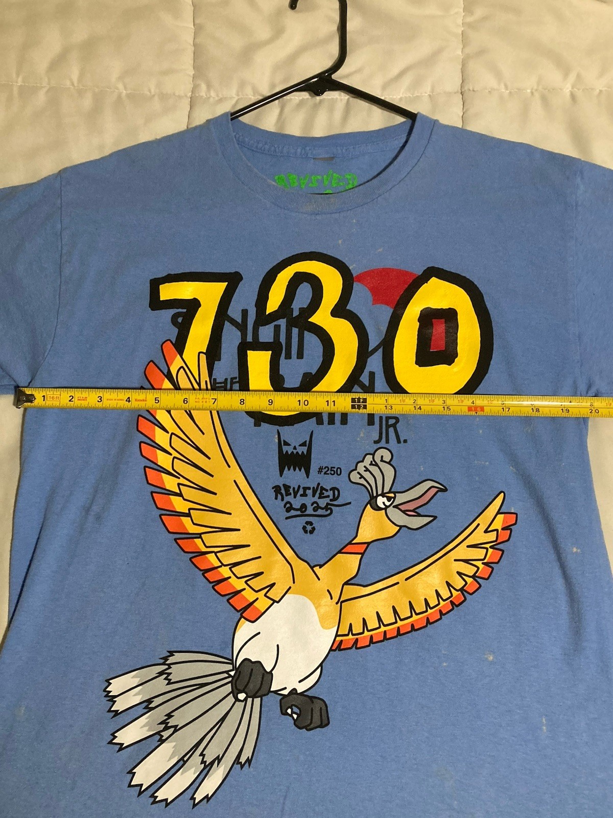 Asspizza x Pokemon Gen2 x 730 Printing Revived Shiny Ho-Oh T-shirt Sz M 20x28 gallery