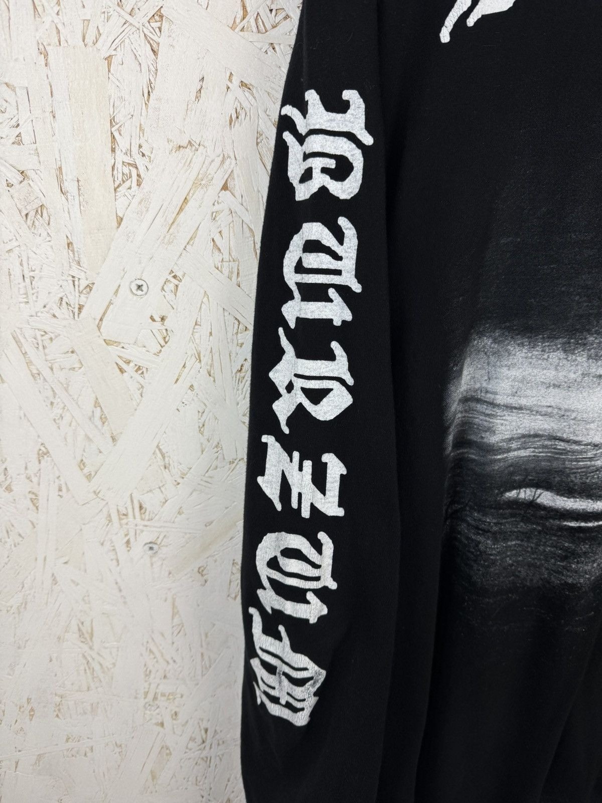 1Burzum Aske Norwegian Black Metal Boot Long Sleeve Black Size ~L Tag Cut gallery