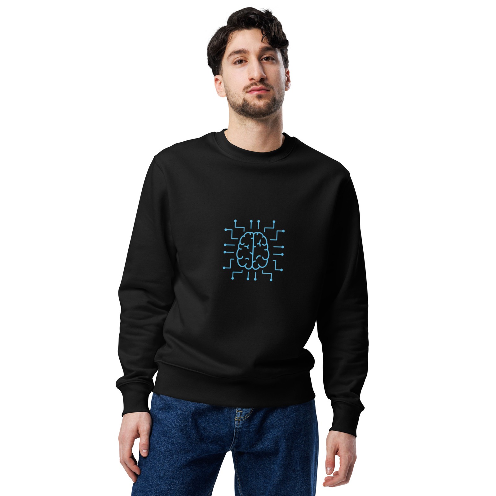 Premium Eco Men's Sweatshirt - Regular Fit and Durable Set-In Sleeves | DARK gallery