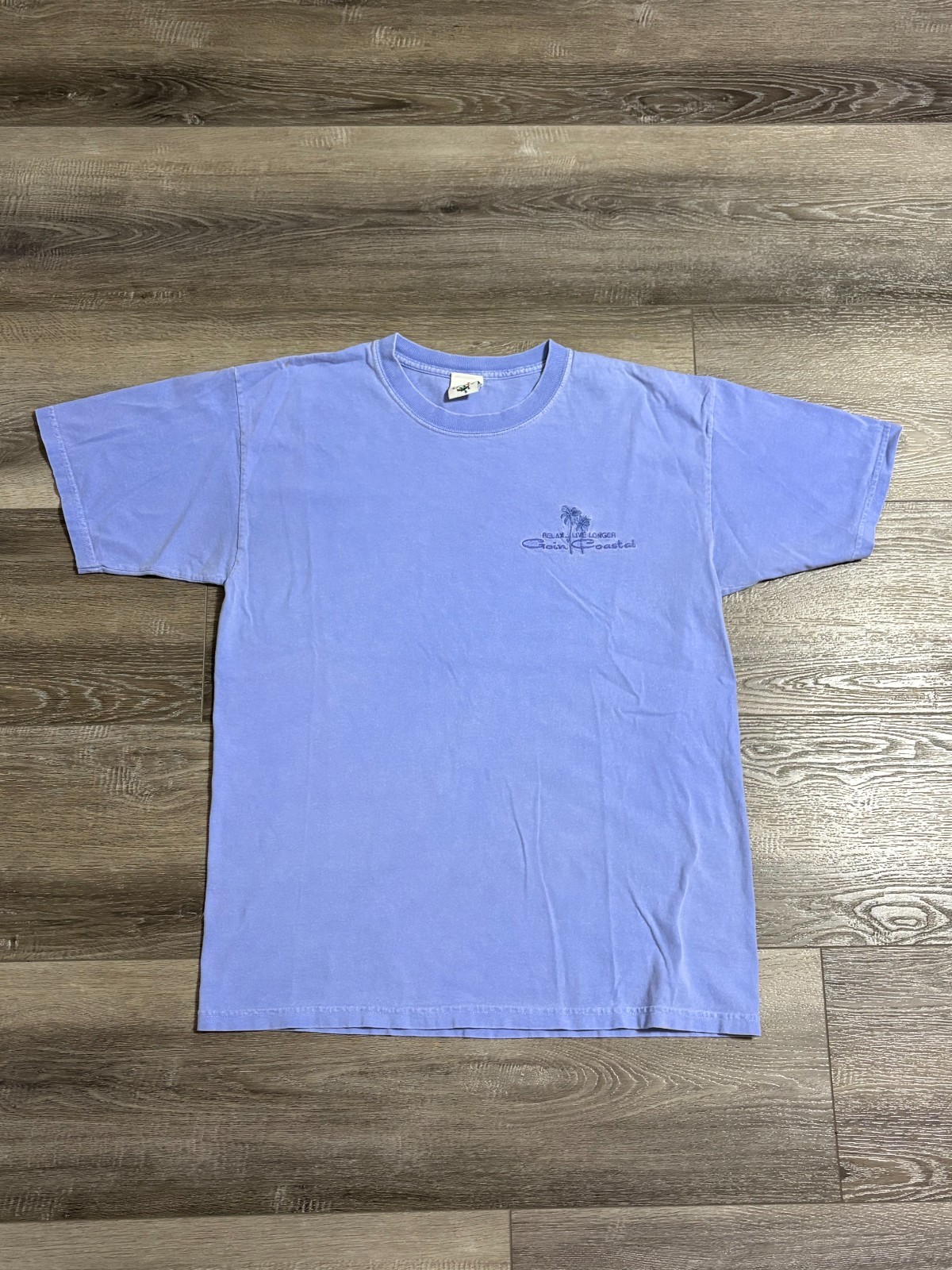 Vintage Goin’ Coastal Beach Surfer Blue Shirt Retro Surfwear Y2K - Men’s Large gallery