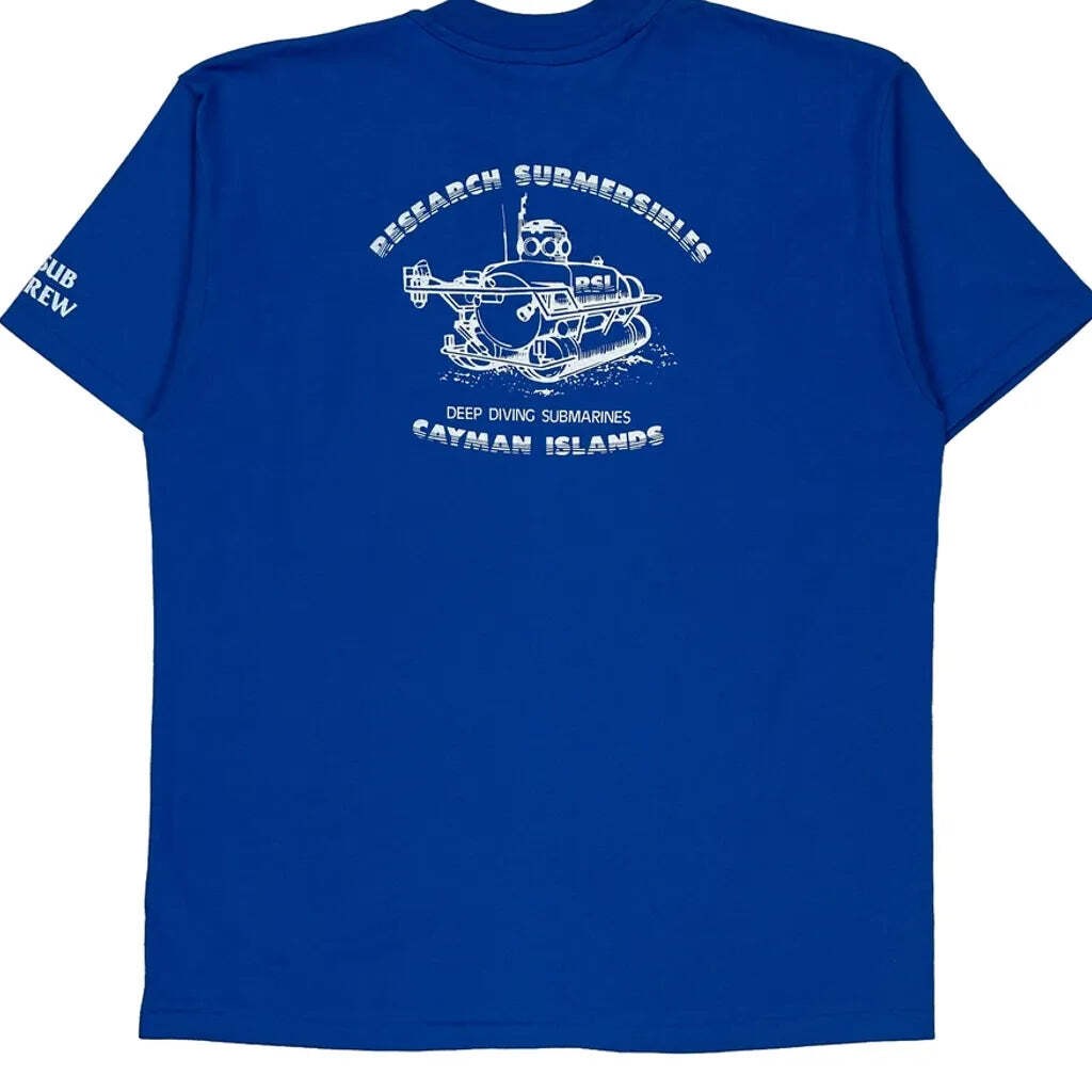 Research Submersibles Hanes Single Stitch T-Shirt - XL Blue Cotton Blend gallery