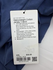 NWT Size XXL Lululemon Heavyweight Cotton Jersey T-Shirt BLTW Blue Twill