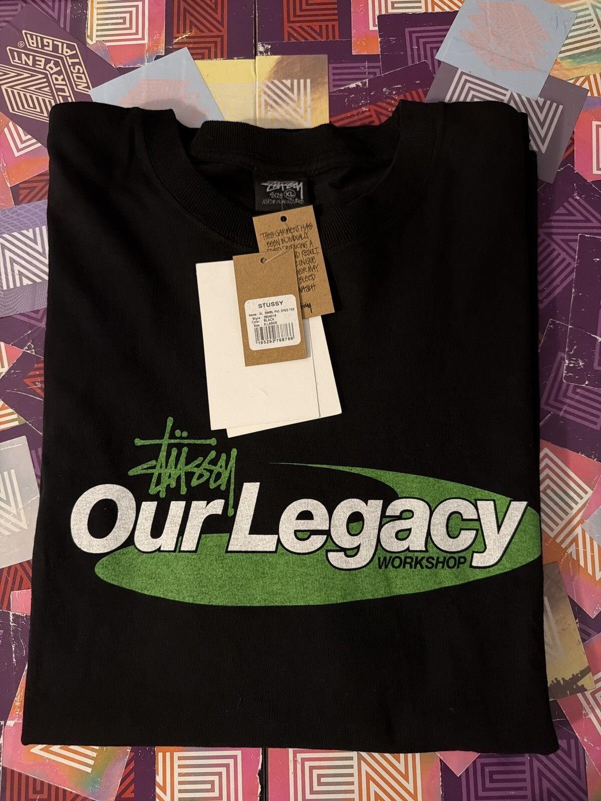 Stüssy x Our Legacy Swirl Tee Black • XL gallery