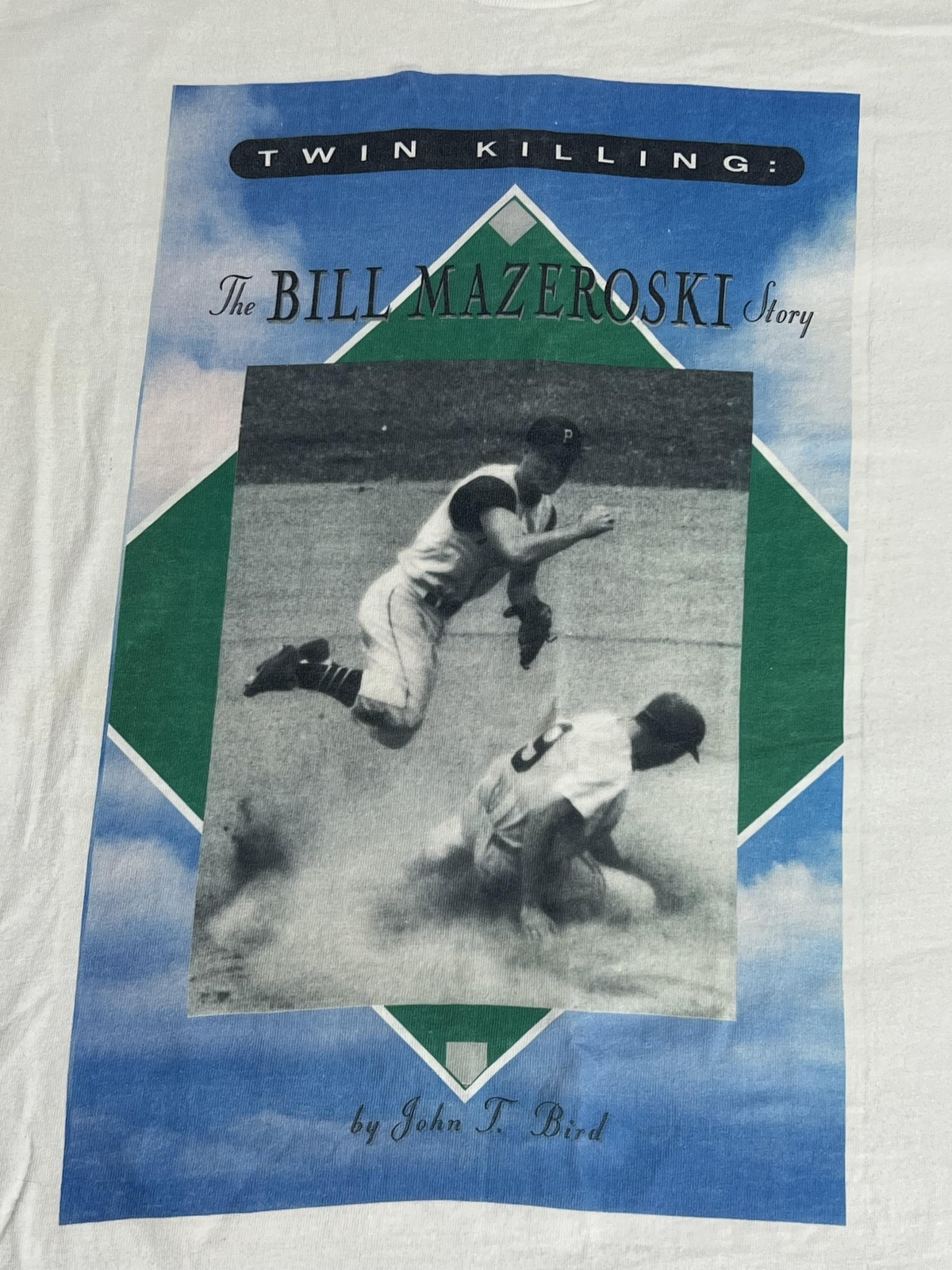 Vintage Bill Mazeroski Shirt Mens XL White Twin Killing Graphic Baseball MLB 90s gallery