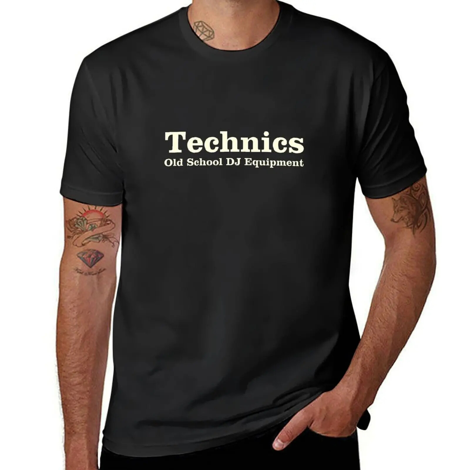 Technics Old School T-Shirt graphics sweat quick-drying mens t shirt