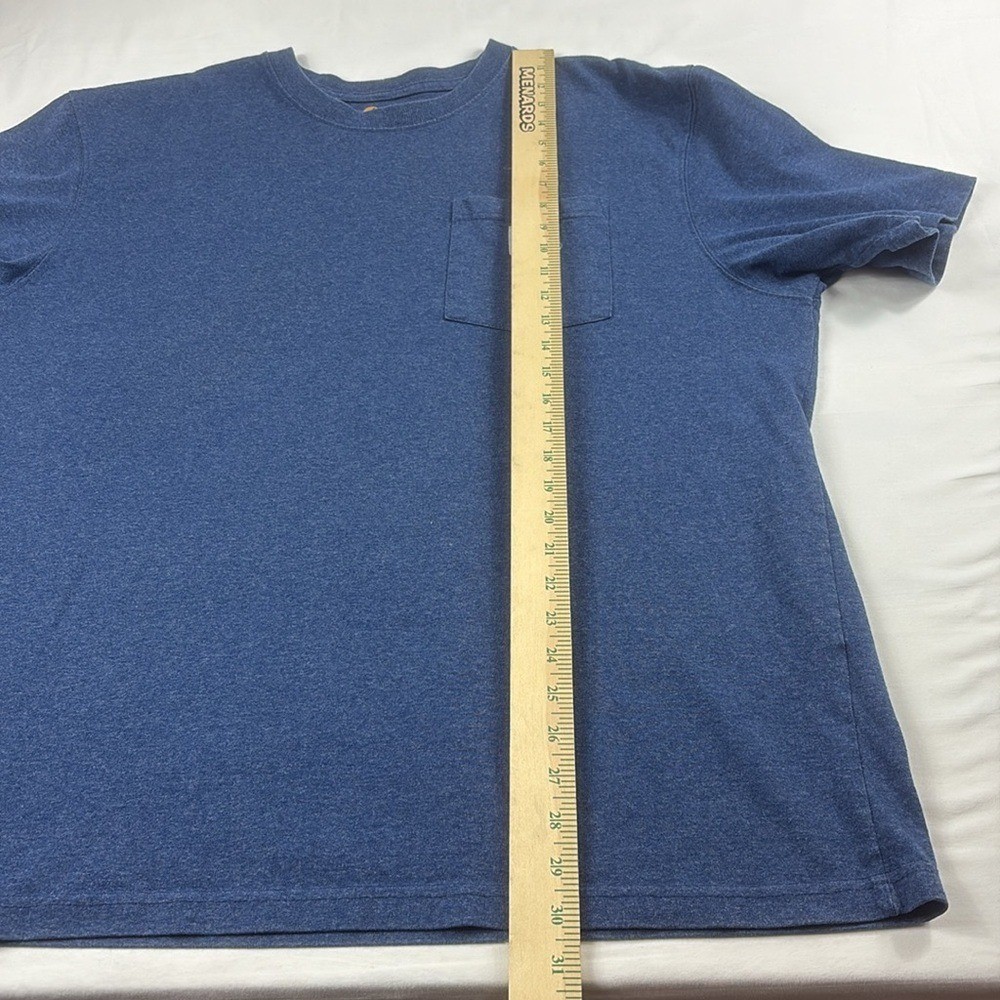 Carhartt Heavy Duty Original Fit Short Sleeve T-Shirt Mens Size XL Blue gallery