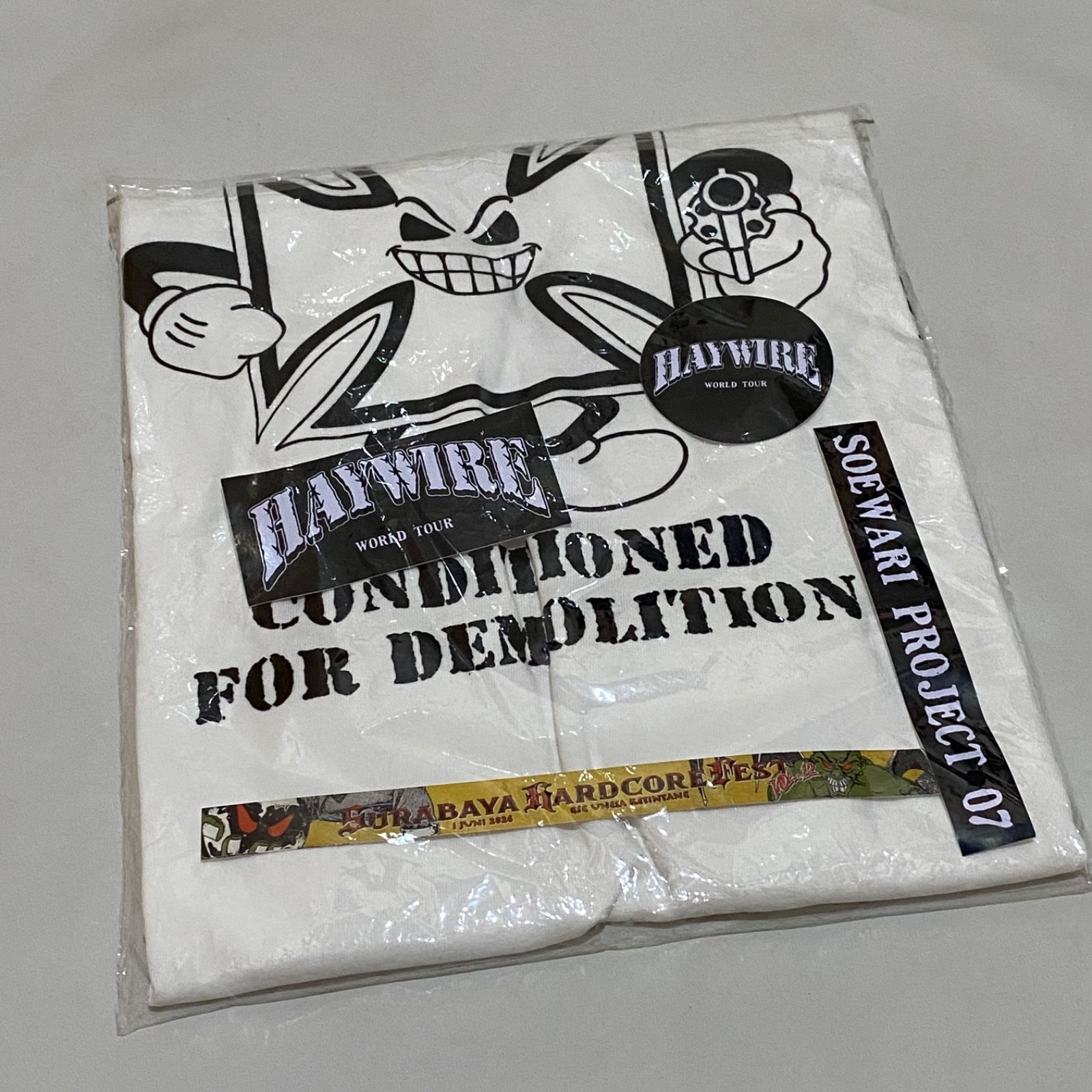 Haywire Hardcore Punk tour indonesia 2026 Tshirt band title fight gallery