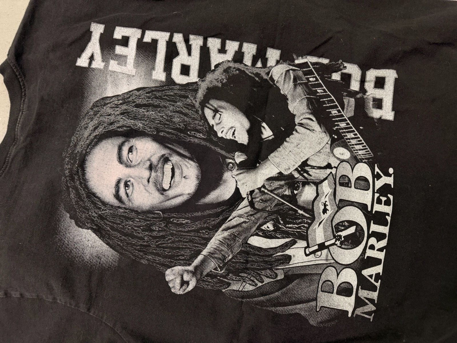 Vintage Lion of Judah Bob Marley Double Sided Graphic Reggae Rap Tee gallery