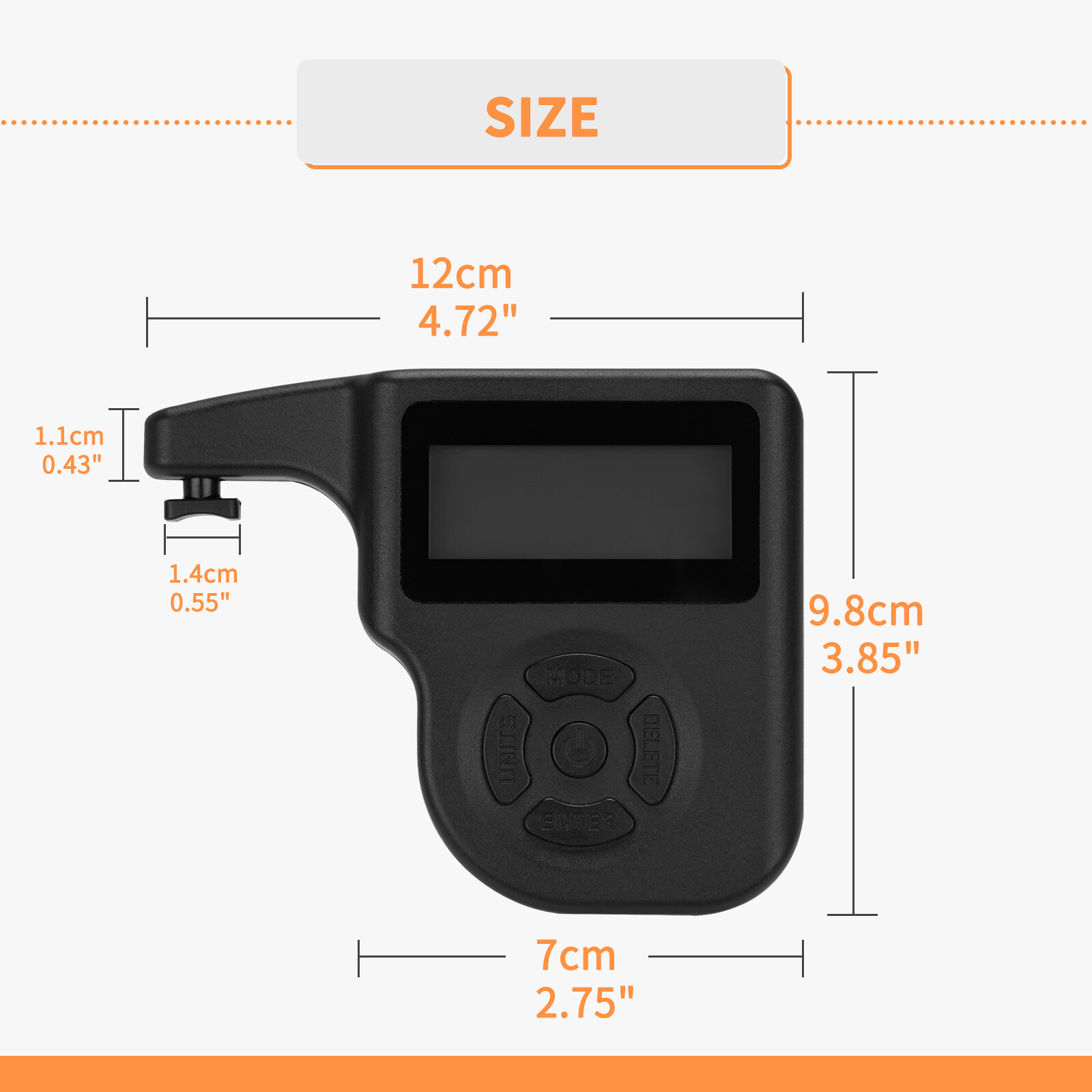 Digital Trigger Pull Gauge, 0-12lbs Trigger Pull Scale, 1Oz Increments Readings